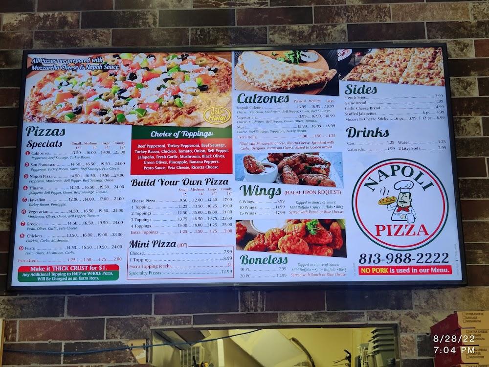 Napoli Pizza Menu image 2