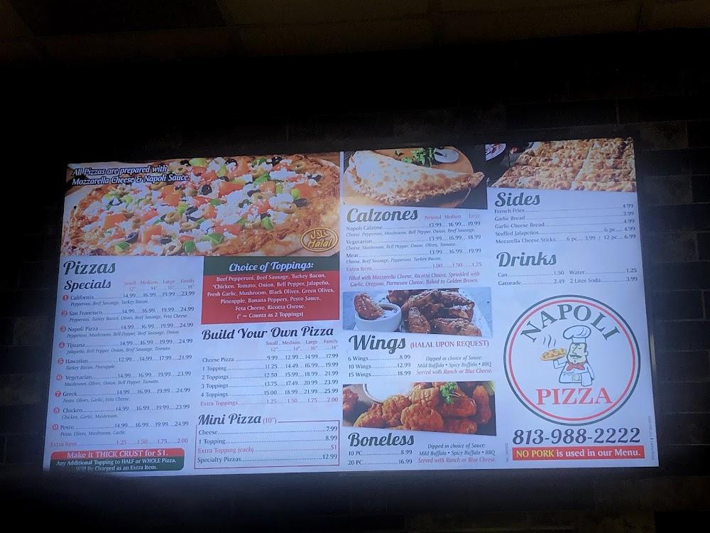 Napoli Pizza Menu image 3